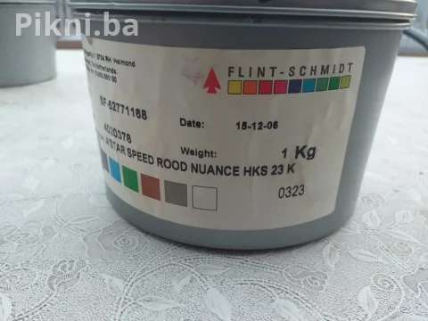 Štamparske boje farbe FLINT-SCHMIDT 1 kg ofset boja 6