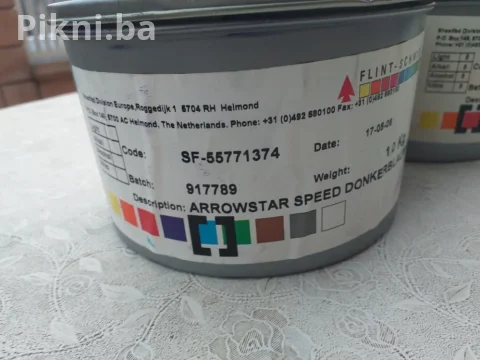 Štamparske boje farbe FLINT-SCHMIDT 1 kg ofset boja 4