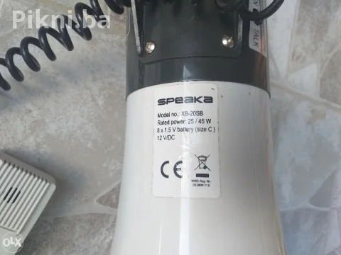 Megafon 45w SPEAKA 8x1,5v nove baterije 10