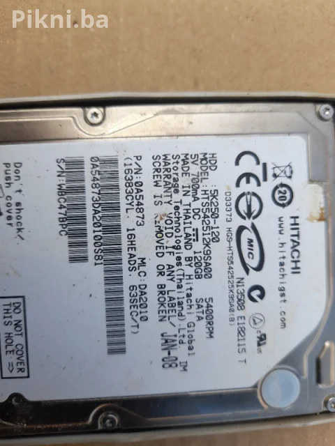 Dijelovi za laptop Acer Extensa 5220 / 5620 (Ekran, HDD, RAM) 9