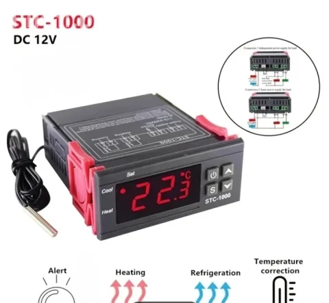 HITNA PRODAJA! NOVO: Digitalni termostat STC-1000 (12V DC) 7