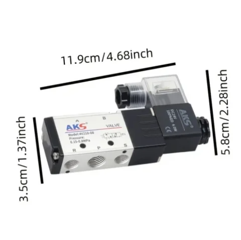 NOVO! Industrijski Pneumatski Solenoidni Ventil 5 2 - 220V 24v 12 50 KM 4