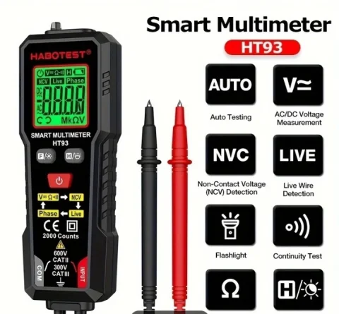 Smart Digitalni Multimetar HT93 - NOVO - Automatski 8
