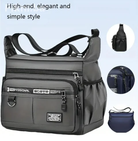 Unisex Crossbody Torba / Ruksak na jedno rame - NOVO - Crna 6