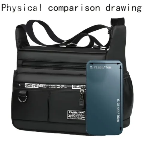 Unisex Crossbody Torba / Ruksak na jedno rame - NOVO - Crna 3