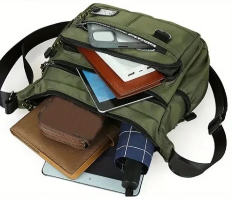 Unisex Crossbody Torba / Ruksak na jedno rame - NOVO - Crna
