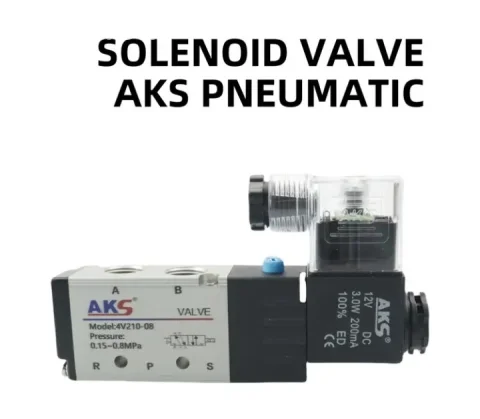 NOVO! Vrhunski Pneumatski Solenoidni Ventil AKS 4V210-08 (12V 24v 5