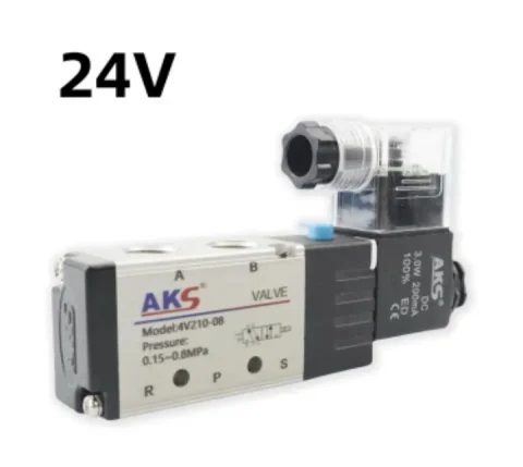 NOVO! Vrhunski Solenoidni Ventil AKS Pneumatik 4V210-08 (24V DC)