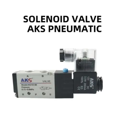NOVO! Vrhunski Solenoidni Ventil AKS Pneumatik 4V210-08 (24V DC) 7