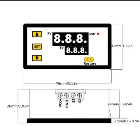 NOVO! Digitalni Termostat W3230 AC 220V / 20A - Industrijska Snag 7