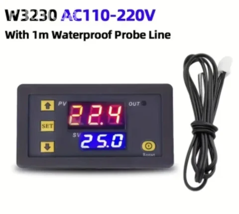 NOVO! Digitalni Termostat W3230 AC 220V / 20A - Industrijska Snag