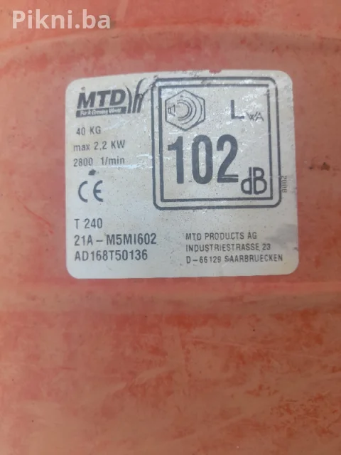 Ručke kopačice mtd freze motokultivator