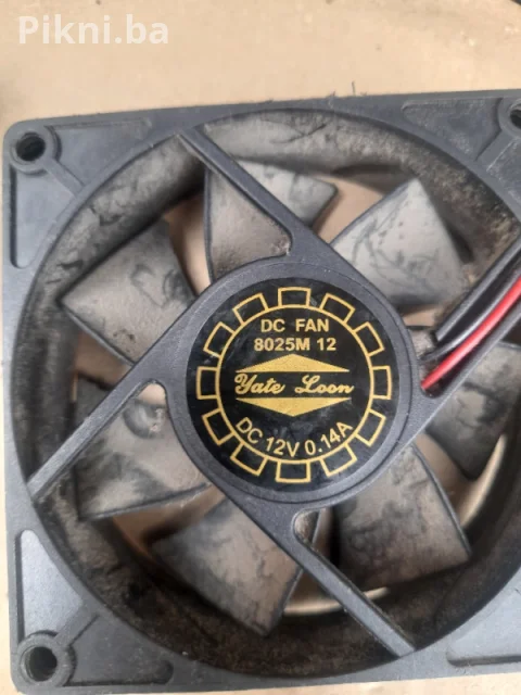 Ventilator turbina 12v coler hladnjak cooleri 8x8cm 7