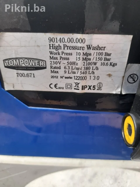 MINI-WASH TOMPOWER 2100W/150 BAR | 100% ISPRAVAN | BEZ PIŠTOLJA | 7