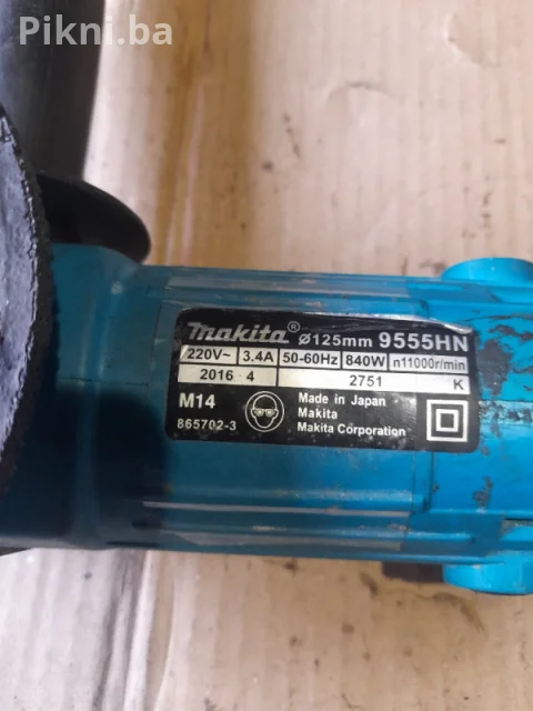 100% ISPRAVNA! MAKITA Ugaona Brusilica 9555HN (125mm, 840W) | Jap