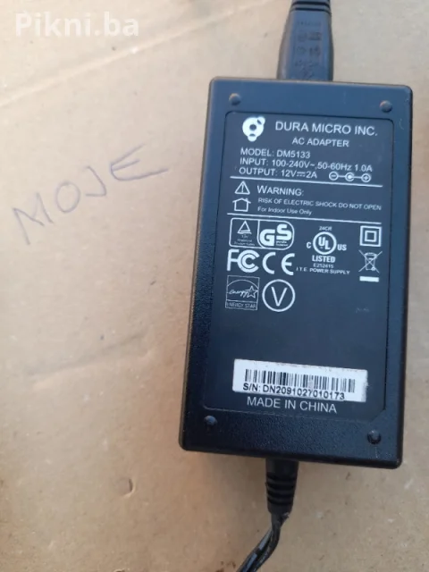 UNIVERZALNI AC ADAPTER (PUNJAČ) DURA MICRO INC. 12V 2A - 100% ISP 5