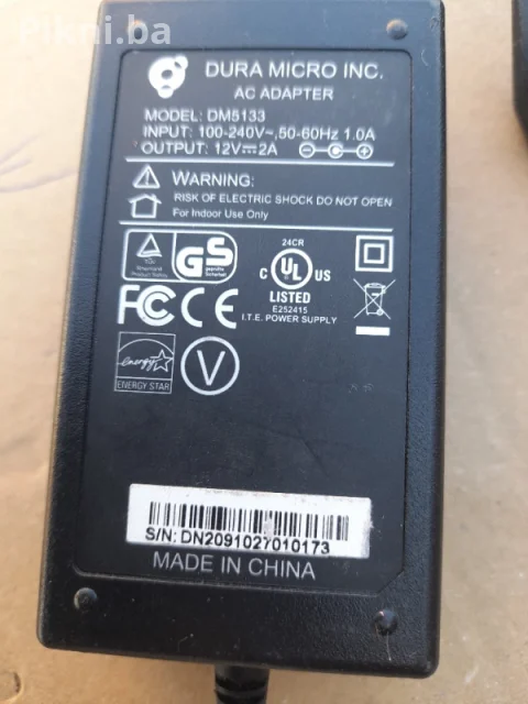 UNIVERZALNI AC ADAPTER (PUNJAČ) DURA MICRO INC. 12V 2A - 100% ISP 4