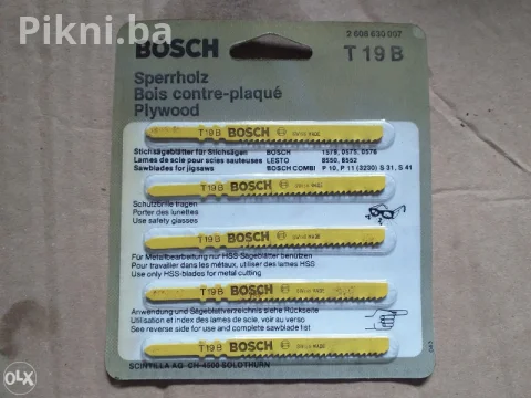 Listici ubodna pila lisiciji rep BOSCH T19B 5 komada 3