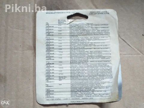Listici ubodna pila lisiciji rep BOSCH T19B 5 komada