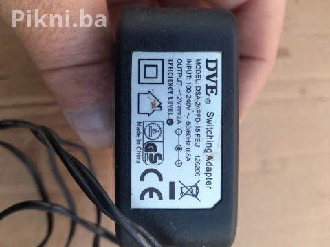Adapter DVE 12V 2A - Switching Ispravljač - Punjač 12 Volti 5