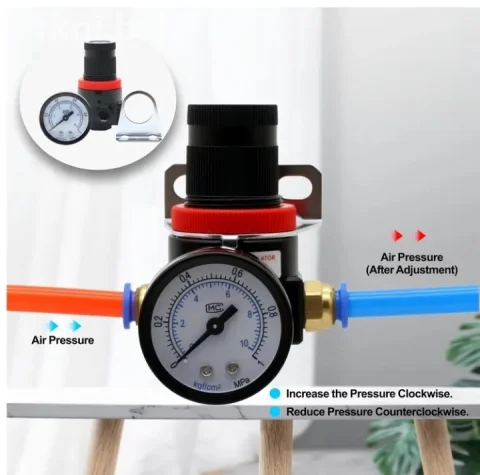 NOVI Pneumatski Regulator Pritiska AR2000 (1/4") - Set za Kompres 3