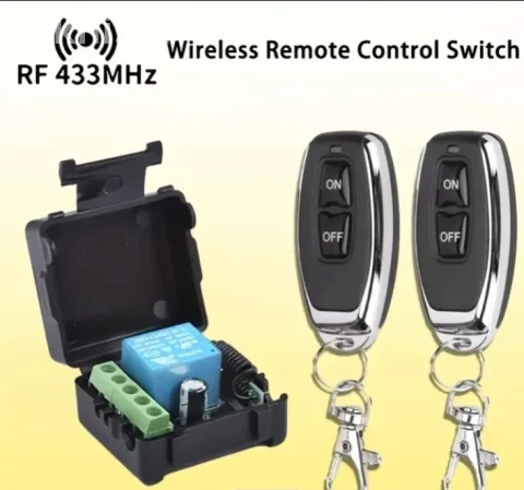 BEŽIČNI RF PREKIDAČ 433MHz + 2 DALJINSKA UPRAVLJAČA (12V/10A)