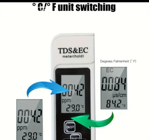 NOVO! 3-u-1 Digitalni TDS/EC Mjerač Kvalitete Vode (Termometar 3