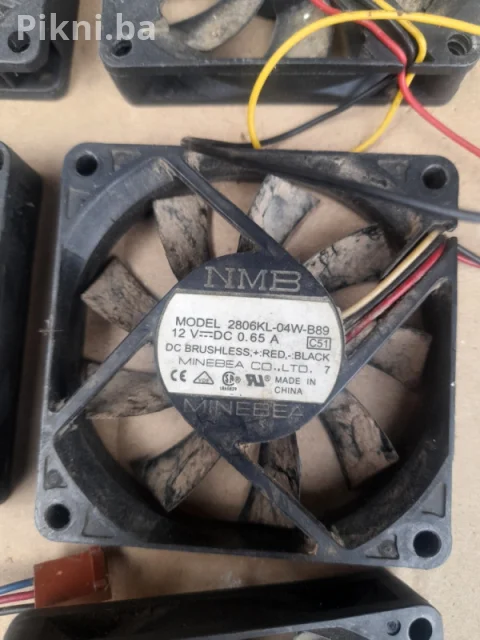 Ventilator turbina 12v coler hladnjak cooleri 7x7cm 7