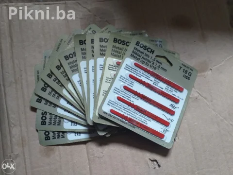BRZA PRODAJA! NOVI BOSCH T 118 G HSS Listovi za Metal 5 kom