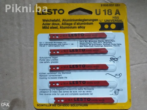NOVO! LESTO U 18 A 5 kom Listovi za ubodnu pilu - METAL/ALUMINIJU 3
