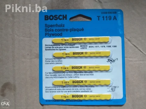 BRZA PRODAJA! NOVE BOSCH T 119 A listovi za ubodnu pilu Šperploča