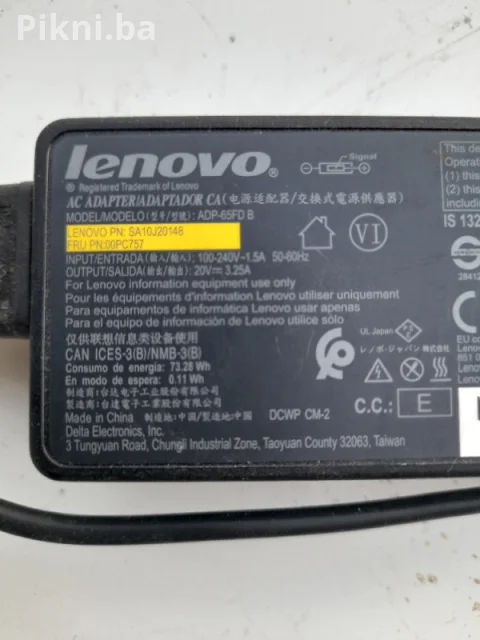 ORIGINAL Lenovo Punjač 65W (kvadratni vrh) - Kao Nov Lap Top! 4