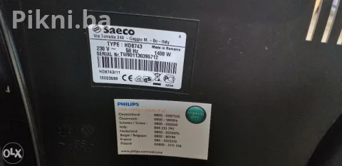 Aparat za kafu Saeco Philips mlinom - Savršen za ljubitelje kafe 4