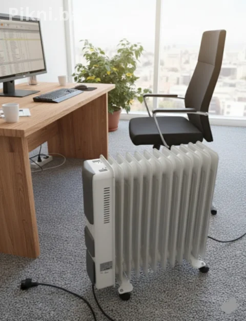Uljani radiator grijalica Vivax 2500+400W ventilatorom - odličan
