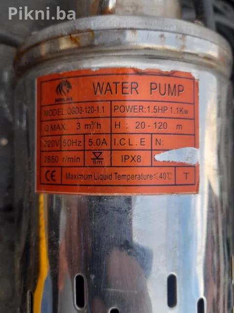 Oglas za brzu prodaju: Jaka Potopna Pumpa RAKETA (1100W, 120m) 9