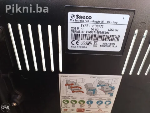 Prodajem SAECO aparat za kafu sa mlinom - Kompaktna veličina! 4