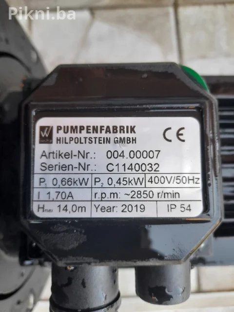 Pumpa za bazen PROFESIONAL (Njemačka) / NOVO / 400V pumpa za vodu 11