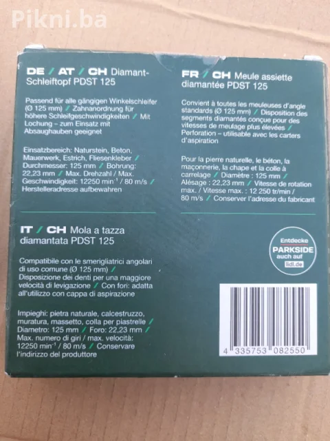 Parkside Dijamantska ploča za beton 125mm - NOVO 3