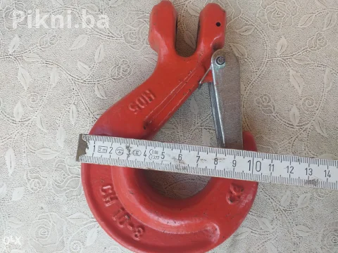 PROFESIONALNE KVALITETNE DIZALIČNE KUKE S OSIGURAČEM (4 Komada) 7