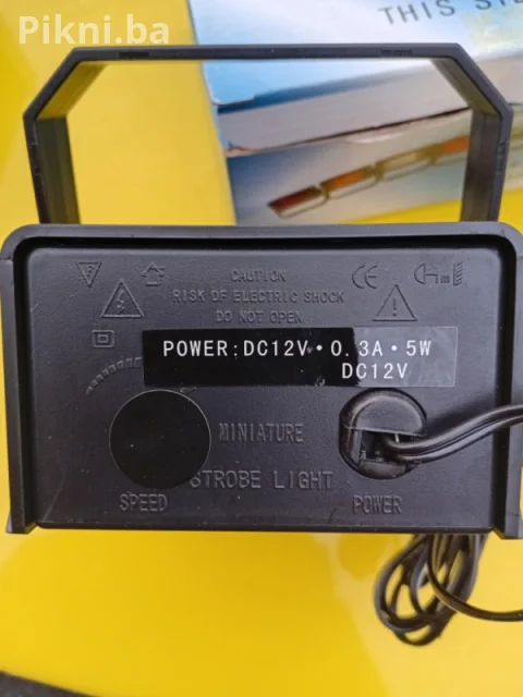 MEGA PONUDA! Mini Stroboskop/Rotacija Lampe (12V) / Idealno alarm 8