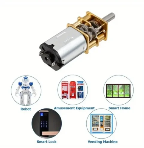 Mikro DC motor sa metalnim zupčanicima GA12-N20 (12V / 100 RPM)