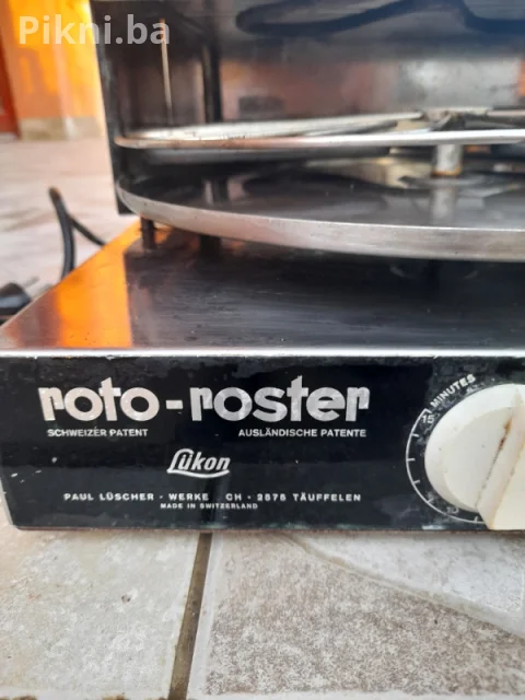 ROTO ROSTER IKON Retro Rotacioni Toster Gril Švicarski inox roštilj 8