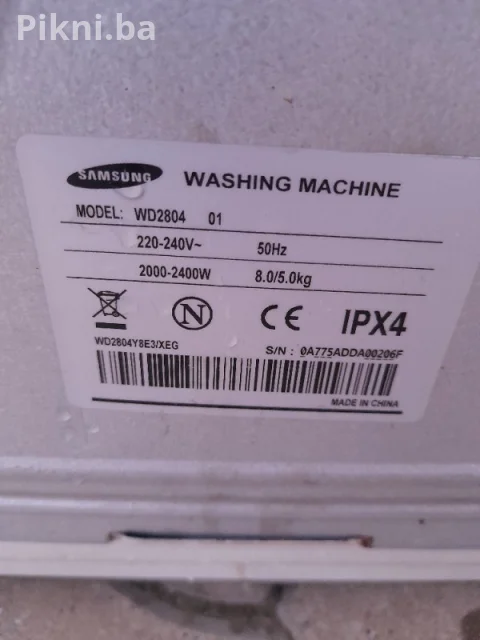 vešmasina susnica Samsung Wd2804 8kg ves masina 8