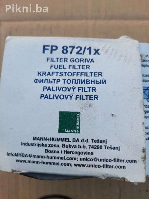 NOVO! Fini filter Goriva FP 872/1x za Traktor IMT 533 (UNICO FILT 8