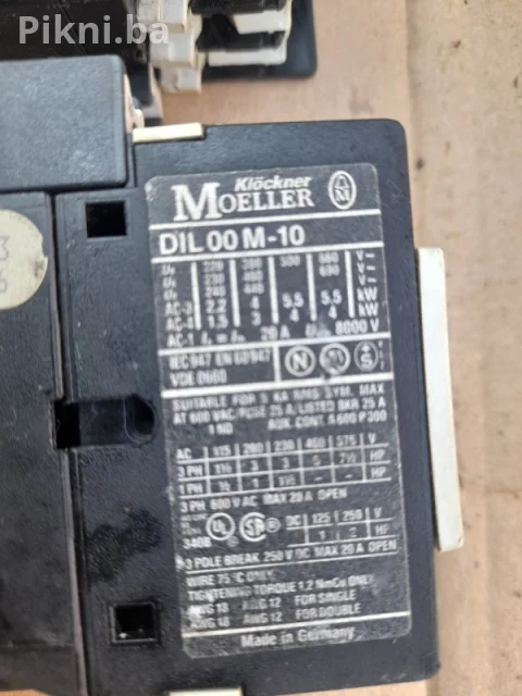 Sklopke / Kontaktori Klockner Moeller 20A 220V (4kW) 3