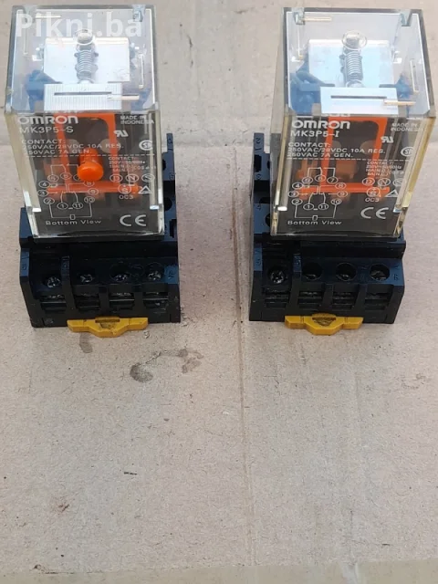 Industrijski Releji OMRON 230V sa Podnožjem (11 pinova)