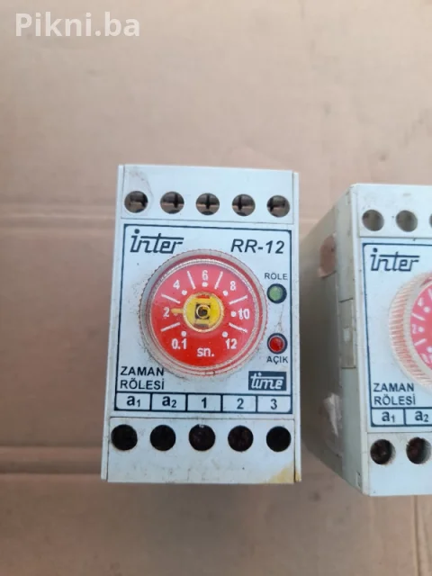 Vremenski relej Inter RR-12 (0.1 - 12 sekundi) - 220V 5