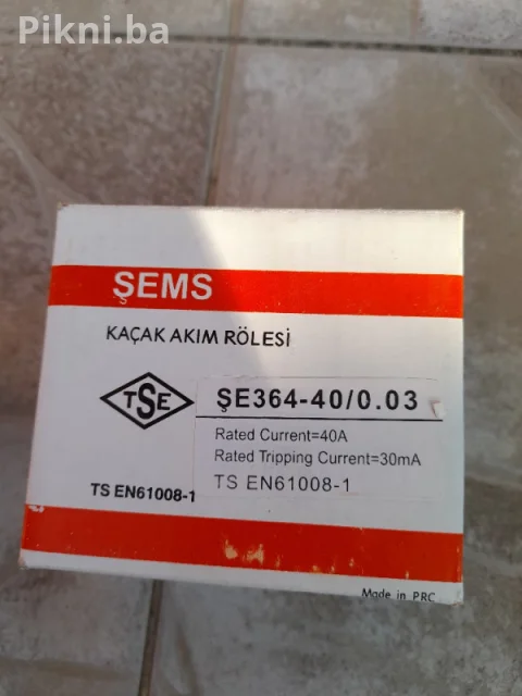 Fid skloka Sems 40A 300ma fideo kontaktor prekidac 3