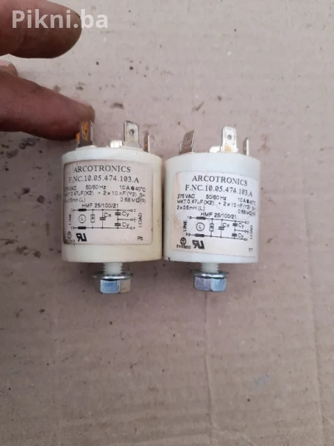 Kondezator 0,47mfx2 2x10mf kafe aparat saeco spidem dijelovi