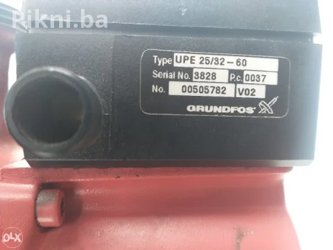Pumpa za vodu grundfos UPE 25-60 180mm za grijanje cirkulacijska 6
